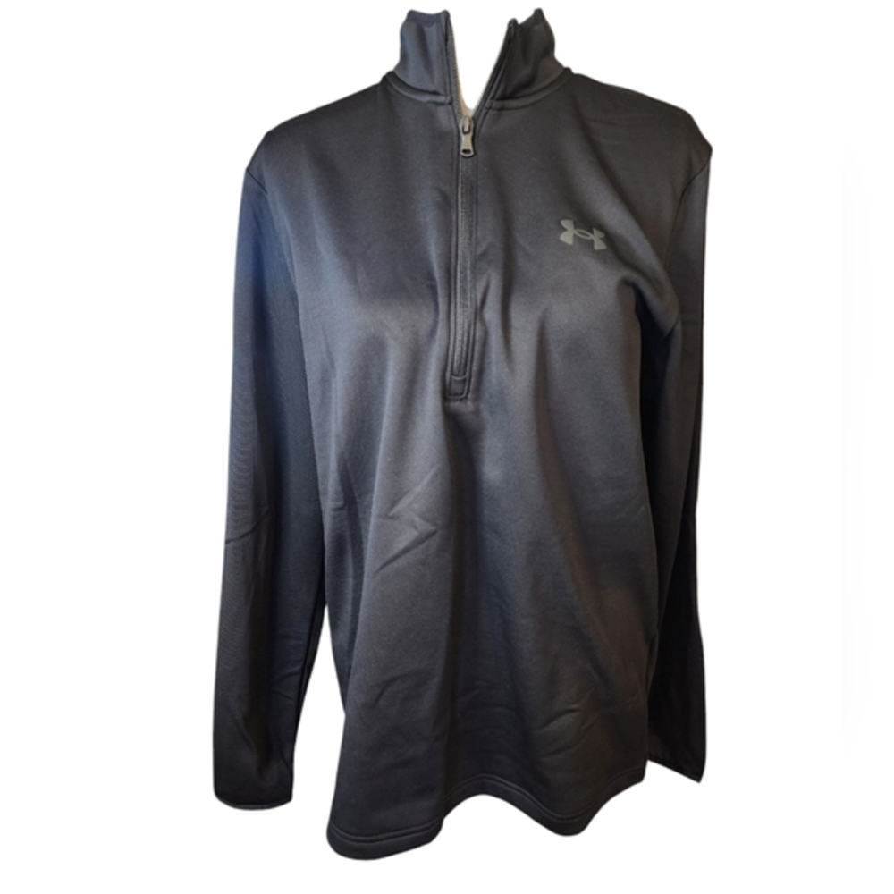 𝅺Under armour black loose 1/2 zip pullover‎